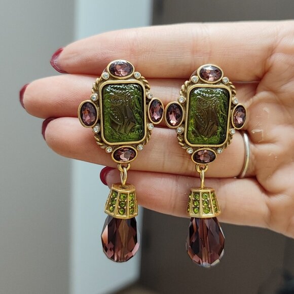 Vintage/Retro Earrings Geometric shapes - Picture 1 of 5